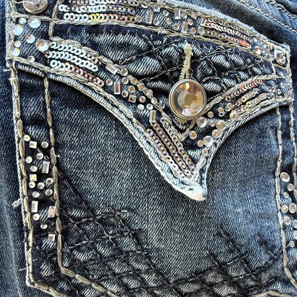 Vigoss Embellished Blue Jeans - Picture 3 of 9
